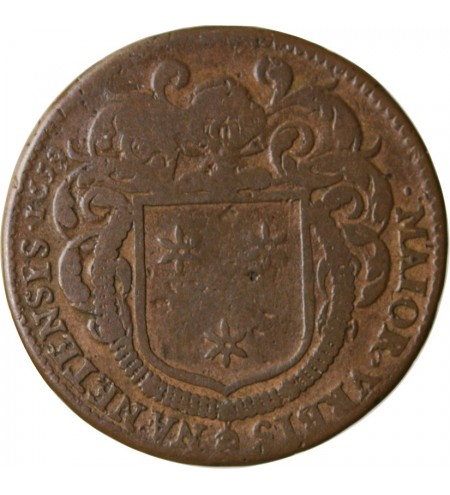 MAIRE DE NANTES - JACQUES HUTEAU JETON﻿ CUIVRE 1659
