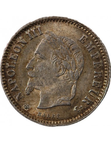NAPOLEON III - 20 CENTIMES ARGENT 1867 A PARIS