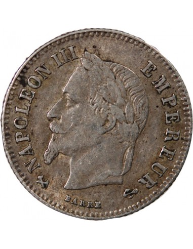 NAPOLEON III - 20 CENTIMES ARGENT 1866 K BORDEAUX