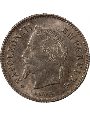 NAPOLEON III - 20 CENTIMES ARGENT 1867 BB STRASBOURG