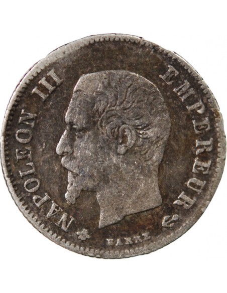 NAPOLEON III - 20 CENTIMES ARGENT 1860 BB STRASBOURG