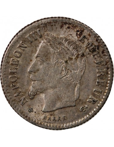 NAPOLEON III - 20 CENTIMES ARGENT 1867 A PARIS