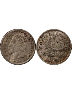 NAPOLEON III - 20 CENTIMES ARGENT 1867 A PARIS 2