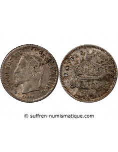 NAPOLEON III - 20 CENTIMES ARGENT 1867 A PARIS
