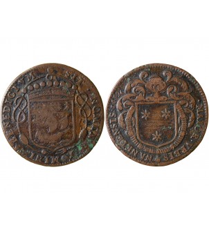 MAIRE DE NANTES - JACQUES HUTEAU JETON﻿ CUIVRE 1659 2