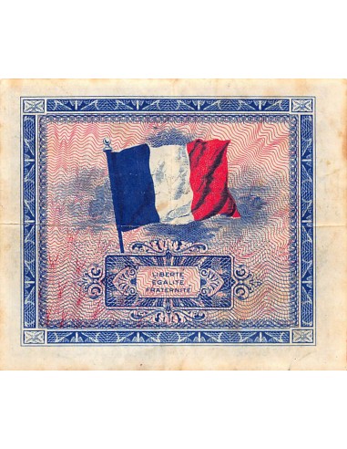 IMPRESSION AMÉRICAINE - 2 FRANCS DRAPEAU Type 1944 - TB+