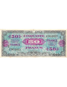 IMPRESSION AMERICAINE, FRANCE - 50 FRANCS 1944 SERIE 2 - TB+ 2