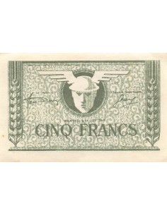 CHAMBRE DE COMMERCE DE PARIS - 5 FRANCS 1940 - SUP+ 2