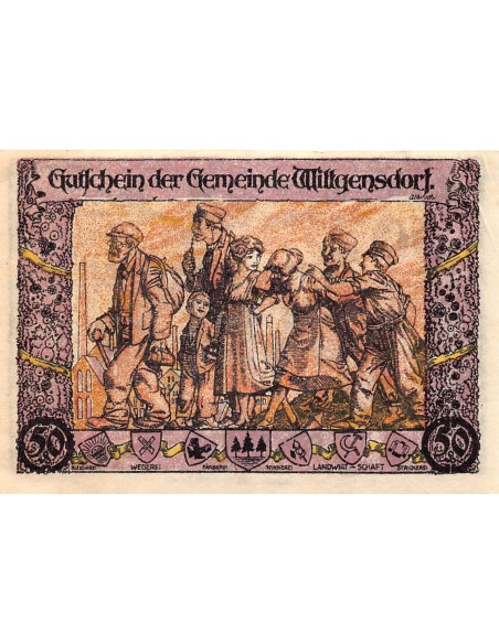 ALLEMAGNE, WITTGENSDORF - 50 PFENNIG 1921