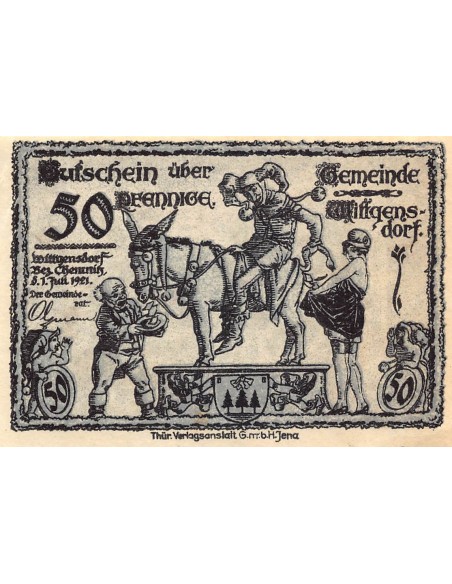 ALLEMAGNE, WITTGENSDORF - 50 PFENNIG 1921