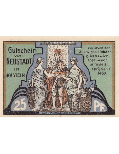 ALLEMAGNE, NEUSTADT IN HOLSTEIN - 25 PFENNIG 1921
