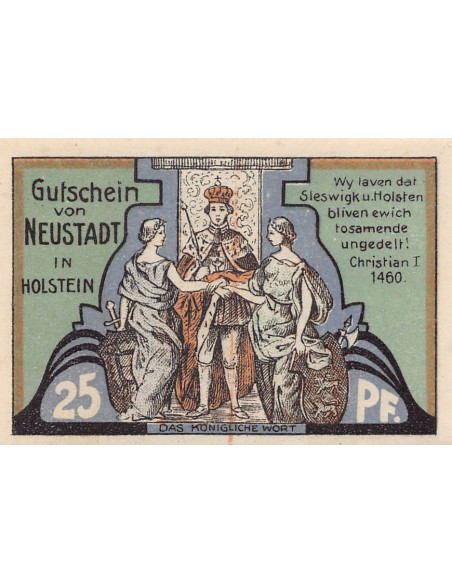 ALLEMAGNE, NEUSTADT IN HOLSTEIN - 25 PFENNIG 1921