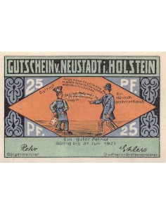 ALLEMAGNE, NEUSTADT IN HOLSTEIN - 25 PFENNIG 1921