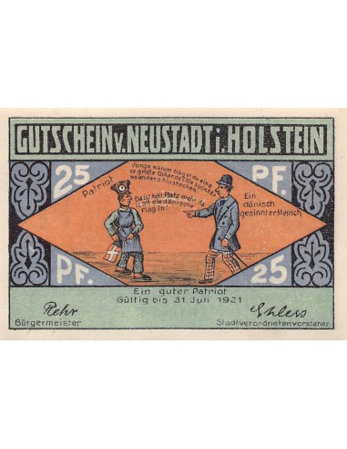 ALLEMAGNE, NEUSTADT IN HOLSTEIN - 25 PFENNIG 1921