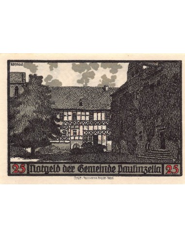 ALLEMAGNE, PAULINZELLA - 25 PFENNIG 1922