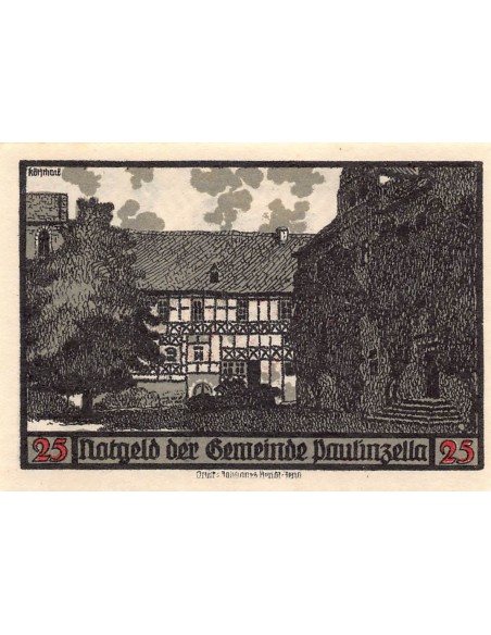 ALLEMAGNE, PAULINZELLA - 25 PFENNIG 1922