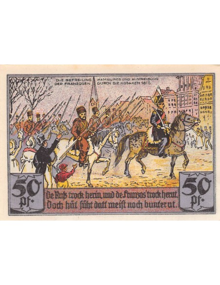 ALLEMAGNE, HAMBURG - 50 PFENNIG 1921