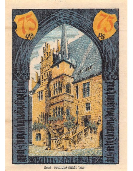 ALLEMAGNE, NEUSTADT AN DER ORLA - 75 PFENNIG 1921