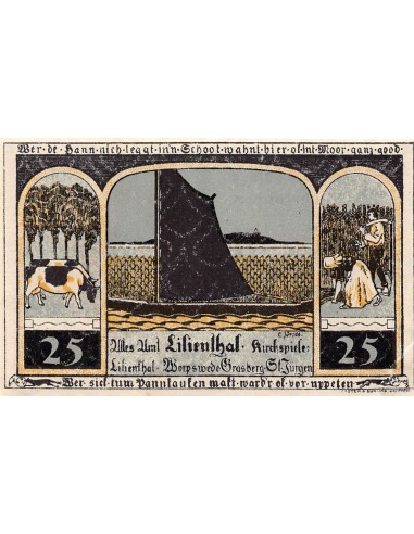 ALLEMAGNE, LILIENTHAL - 25 PFENNIG 1921