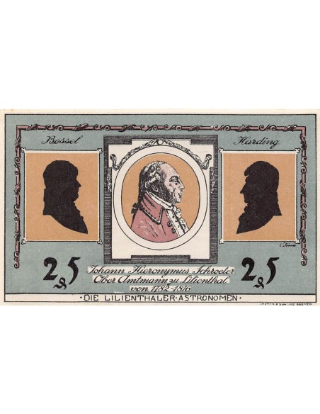 ALLEMAGNE, LILIENTHAL - 25 PFENNIG 1921