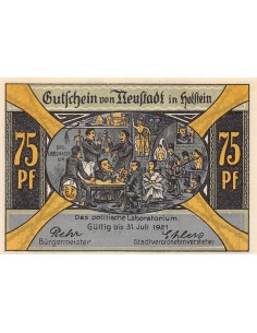 ALLEMAGNE, NEUSTADT IN HOLSTEIN - 75 PFENNIG 1921 2
