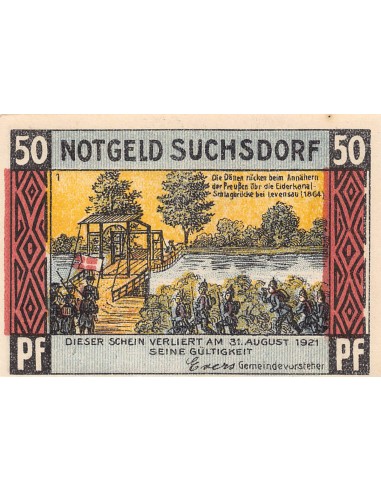 ALLEMAGNE, SUCHSDORF - 50 PFENNIG 1921