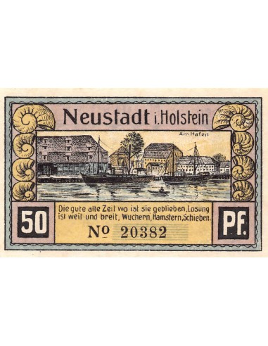 ALLEMAGNE, NEUSTADT IN HOLSTEIN - 50 PFENNIG 1921