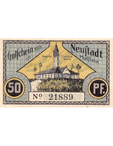 ALLEMAGNE, NEUSTADT IN HOLSTEIN - 50 PFENNIG 1921