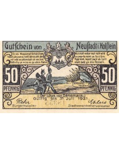 ALLEMAGNE, NEUSTADT IN HOLSTEIN - 50 PFENNIG 1921 2