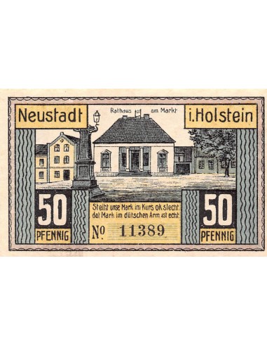 ALLEMAGNE, NEUSTADT IN HOLSTEIN - 50 PFENNIG 1921