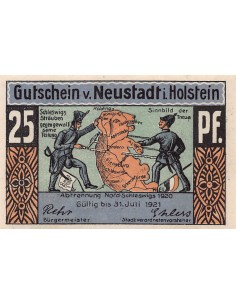 ALLEMAGNE, NEUSTADT IN HOLSTEIN - 25 PFENNIG 1921