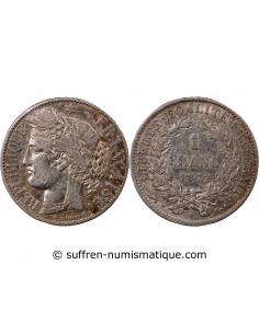 CERES ﻿- 1 FRANC ARGENT 1872 A PARIS