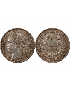 CERES ﻿- 1 FRANC ARGENT 1887 A PARIS 2