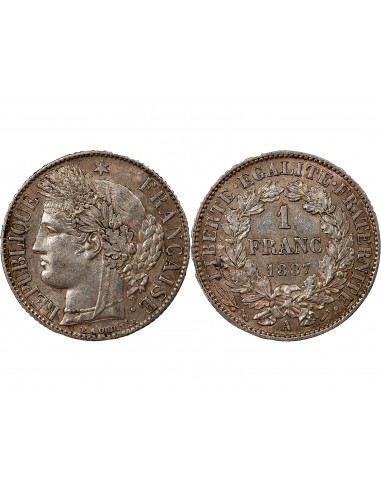 CERES ﻿- 1 FRANC ARGENT 1887 A PARIS