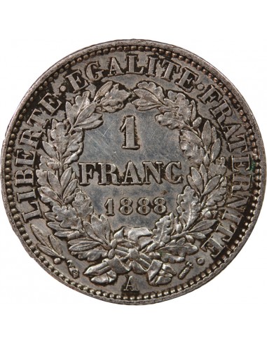 CERES ﻿- 1 FRANC ARGENT 1888 A PARIS