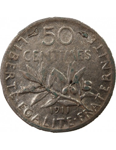 SEMEUSE - 50 CENTIMES ARGENT 1911