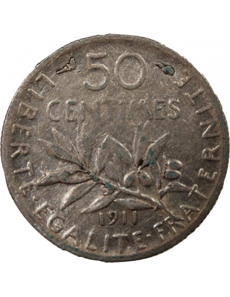 SEMEUSE - 50 CENTIMES ARGENT 1911