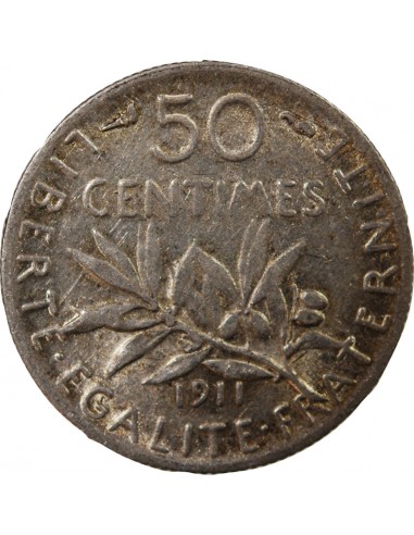 SEMEUSE - 50 CENTIMES ARGENT 1911