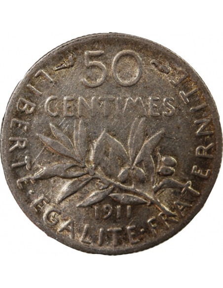 SEMEUSE - 50 CENTIMES ARGENT 1911