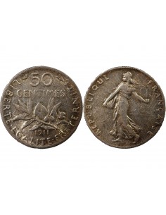 SEMEUSE - 50 CENTIMES ARGENT 1911 2