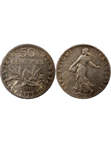 SEMEUSE - 50 CENTIMES ARGENT 1911