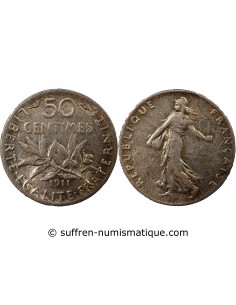 SEMEUSE - 50 CENTIMES ARGENT 1911