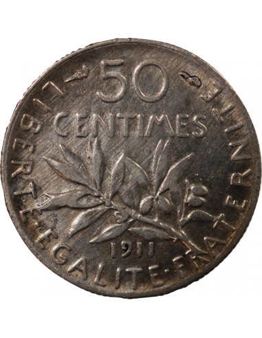 SEMEUSE - 50 CENTIMES ARGENT 1911