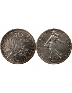 SEMEUSE - 50 CENTIMES ARGENT 1911 2