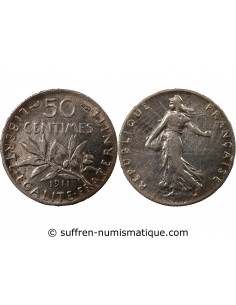 SEMEUSE - 50 CENTIMES ARGENT 1911