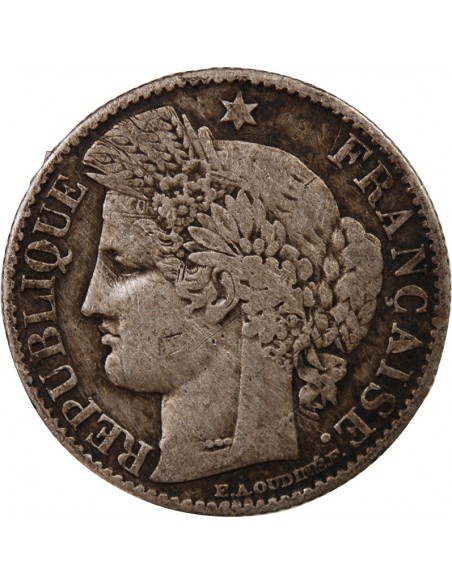 CERES ﻿- 50 CENTIMES ARGENT 1871 A PARIS