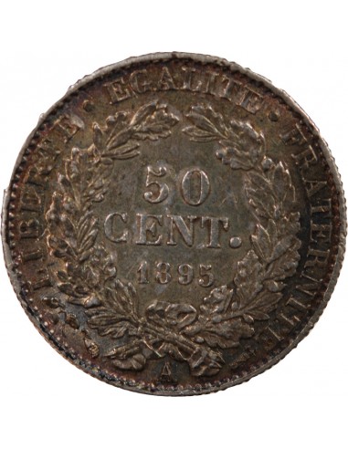 CERES ﻿- 50 CENTIMES ARGENT 1895 A PARIS