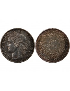 CERES ﻿- 50 CENTIMES ARGENT 1895 A PARIS 2