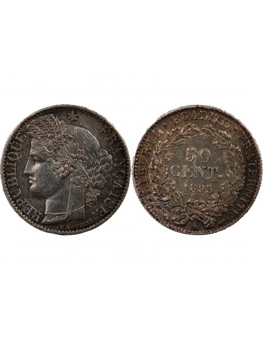 CERES ﻿- 50 CENTIMES ARGENT 1895 A PARIS