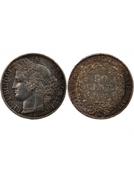 CERES ﻿- 50 CENTIMES ARGENT 1895 A PARIS
